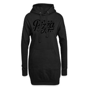 Pizza - Funny Pizza Quote Tshirt - Hoodie-Kleid - Schwarz - Vorne