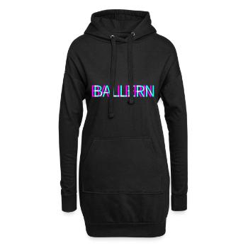 Ballern Techno Rave Club Electro Musik Raver - Hoodie-Kleid - Schwarz - Vorne