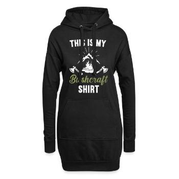 Ceci est ma tenue Bushcraft / Bushcraft - Sweat-shirt à capuche long Femme - noir - Devant