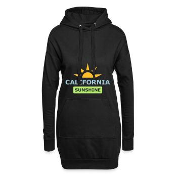 ★ couleurs de conception interchangeables ★ California Sunshine - Sweat-shirt à capuche long Femme - noir - Devant