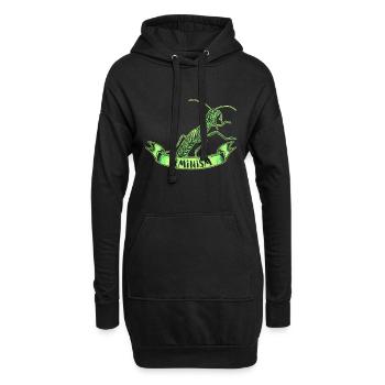 Féminisme féministe Autonomisation des femmes Genre Filles - Sweat-shirt à capuche long Femme - noir - Devant