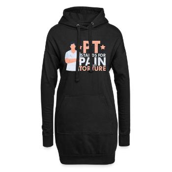 Physiothérapeute Orthophonie et massothérapie Chir - Sweat-shirt à capuche long Femme - noir - Devant