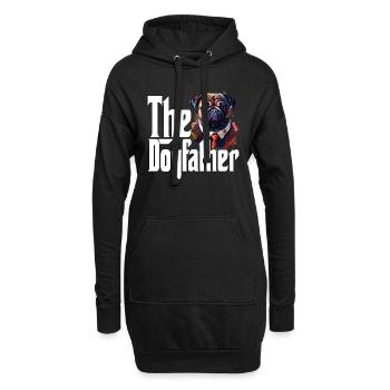 Pug Dog Dad Dogfather Dogs Daddy Father Rottie - Hoodie-Kleid - Schwarz - Vorne