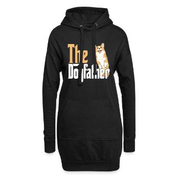 Corgi Dog Dad Dogfather Dogs Daddy Father Rottie - Hoodie-Kleid - Schwarz - Vorne