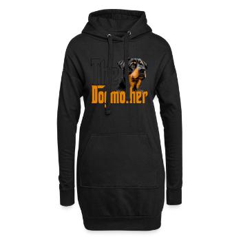Rottweiler Chien Maman Chienne Chiens Maman Rottie - Sweat-shirt à capuche long Femme - noir - Devant