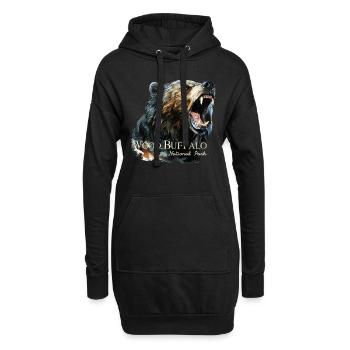 Parc national Wood Buffalo - Sweat-shirt à capuche long Femme - noir - Devant
