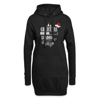 Weihnachten wird geladen Christmas Winter Geschenk - Hoodie-Kleid - Schwarz - Vorne