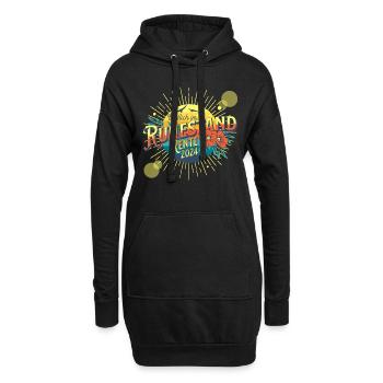 Ruhestand 2024 Rente 2024 Rentnerin Rentner 2024 - Hoodie-Kleid - Schwarz - Vorne
