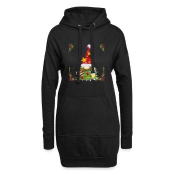 Weihnachtsoutfit Kids - Hoodie-Kleid - Schwarz - Vorne