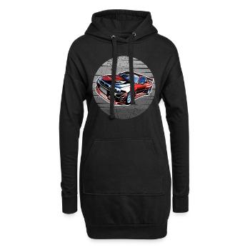 Jdm / Tuning / Turbocompresseur / Jantes / Chiptuning - Sweat-shirt à capuche long Femme - noir - Devant
