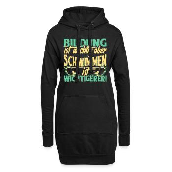Natation Natation Dicton - Sweat-shirt à capuche long Femme - noir - Devant