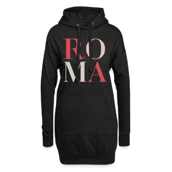 Roma - Sweat-shirt à capuche long Femme - noir - Devant