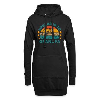 surclassé en grand-père - Sweat-shirt à capuche long Femme - noir - Devant