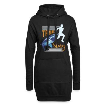 Amputation Rollstuhl Behinderung Handicap Geschenk - Hoodie-Kleid - Schwarz - Vorne