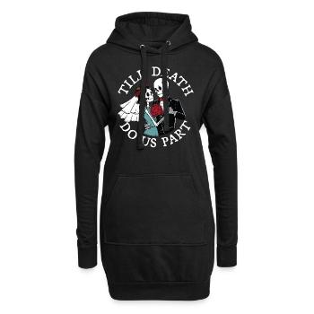 Bis der Tod uns scheidet - Hoodie-Kleid - Schwarz - Vorne