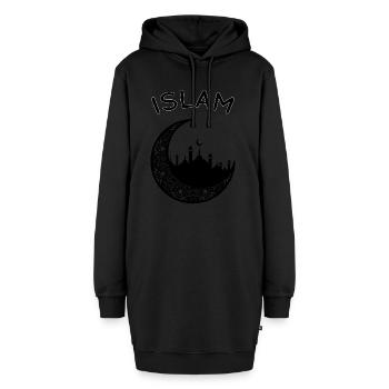 Islam Shirt Weltreligion Moschee Muslim Geschenk - Hoodie-Kleid - Schwarz - Vorne