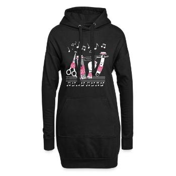 Barbershopper, Harmonie, Singen, Geschenkidee - Hoodie-Kleid - Schwarz - Vorne