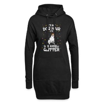 Das Ist Kein Hundehaar Sondern Jack Russell - Hoodie-Kleid - Schwarz - Vorne