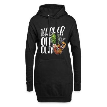 Teacher Off Duty Lehrersprüche Klassenlehrer - Hoodie-Kleid - Schwarz - Vorne