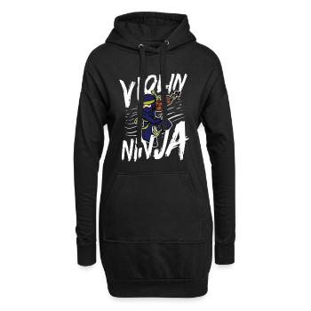 Vioinen Players Musiciens Orchestre Violon - Sweat-shirt à capuche long Femme - noir - Devant