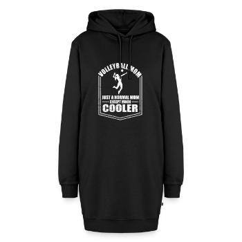 Volleyball Mama Lustige Mutter Sprüche Muttertag - Hoodie-Kleid - Schwarz - Vorne