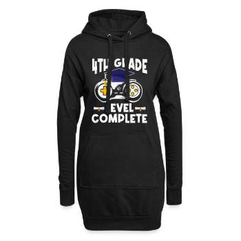 4ème classe Terminé Niveau Terminé Jeu de Joueur - Sweat-shirt à capuche long Femme - noir - Devant