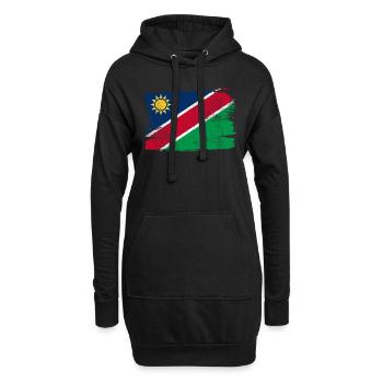 Namibia Flagge Flagge Frieden Vintage - Hoodie-Kleid - Schwarz - Vorne