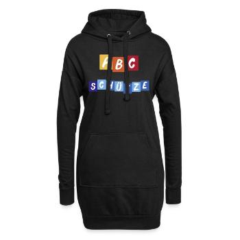 ABC Schütze - Hoodie-Kleid - Schwarz - Vorne