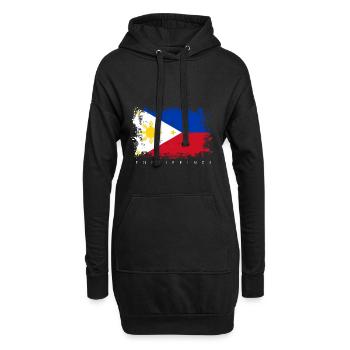 Philippines Drapeau Asie Drapeau Nationalité État - Sweat-shirt à capuche long Femme - noir - Devant