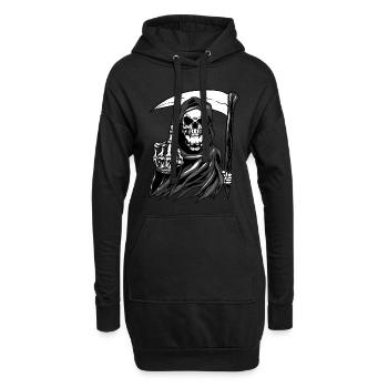 Reaper Skeleton Angel of Death Skull Blade Gift - Sweat-shirt à capuche long Femme - noir - Devant