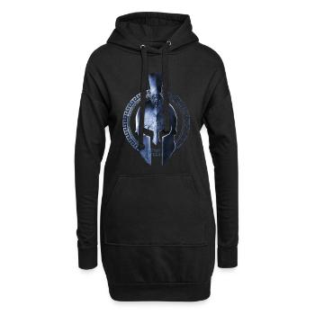 spartan helm symbol krieger gladiator - Hoodie-Kleid - Schwarz - Vorne