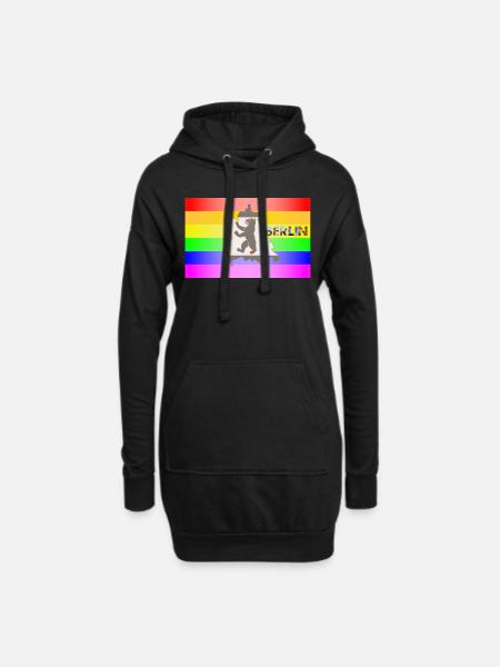 CSD Berlin Gay Pride - Hoodie-Kleid - Schwarz