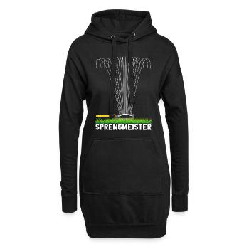 Sprengmeister Garten Schrebergärtner Hobbygärtner - Hoodie-Kleid - Schwarz - Vorne