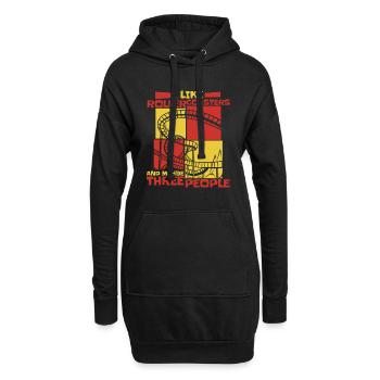 Parc d’attractions Roller Coaster Roller Coasters - Sweat-shirt à capuche long Femme - noir - Devant