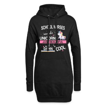 Schulkrankenschwester Gesundheitswesen Schulkranke - Hoodie-Kleid - Schwarz - Vorne