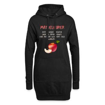 Mathematiker Mathematik Mathe Examen Lehramt - Hoodie-Kleid - Schwarz - Vorne