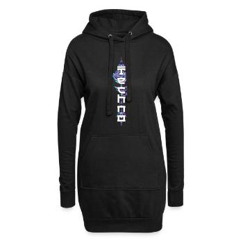 Techno Esthétique Goth Rave Japon Rose Festival - Sweat-shirt à capuche long Femme - noir - Devant