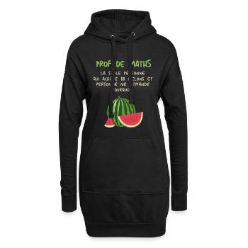 Mathematiker Mathematik Mathe Examen Lehramt - Hoodie-Kleid - Schwarz - Vorne
