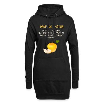 Mathematiker Mathematik Mathe Examen Lehramt - Hoodie-Kleid - Schwarz - Vorne