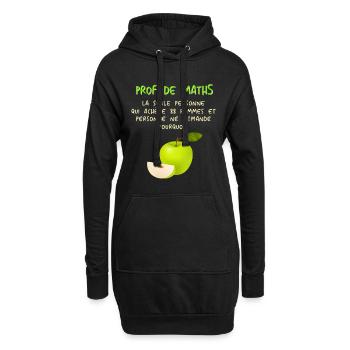 Mathematiker Mathematik Mathe Examen Lehramt - Hoodie-Kleid - Schwarz - Vorne