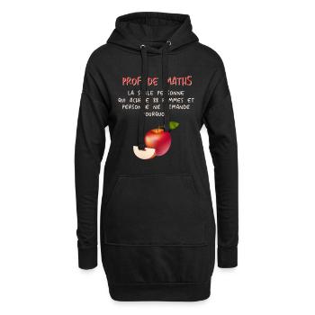Mathematiker Mathematik Mathe Examen Lehramt - Hoodie-Kleid - Schwarz - Vorne