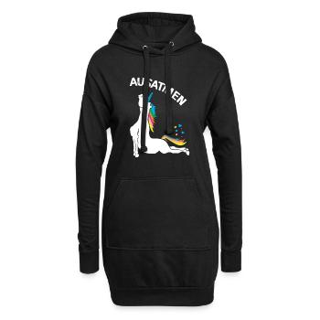 Yoga Licorne Cool Dire Méditation Professeur de Yoga - Sweat-shirt à capuche long Femme - noir - Devant