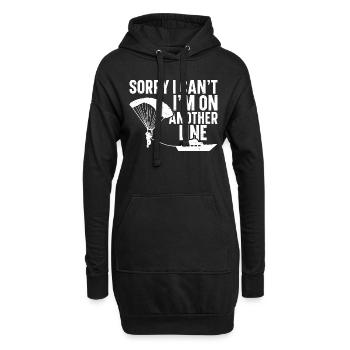Parasailing Equipment Parakiting Toys Parasailer - Hoodie-Kleid - Schwarz - Vorne