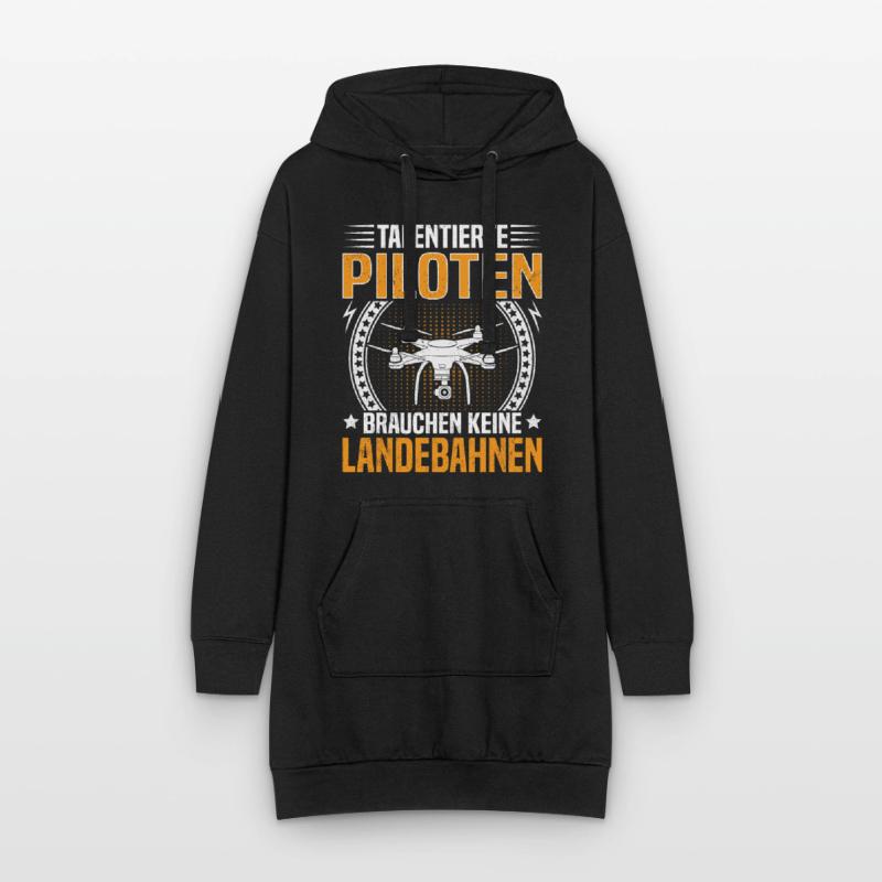 Constructeur de drones : Quadroctoper pour les pilotes de drones Sweat-shirt à capuche long Femme