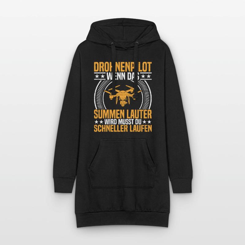 Drone Pilot Drone with Camera Drone Flying FPV Hoodie Dress