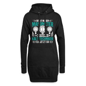 Installateur de systèmes de réfrigération pour les techniciens en réfrigération de climatisation - Sweat-shirt à capuche long Femme - noir - Devant