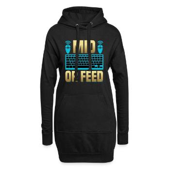 Videospiel Gaming Headset PC Gamer Zocken PC - Hoodie-Kleid - Schwarz - Vorne