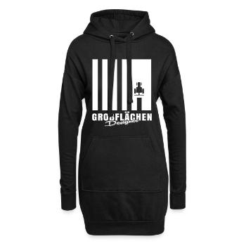 Grandes surfaces designer cadeau agriculteur shirt pays - Sweat-shirt à capuche long Femme - noir - Devant