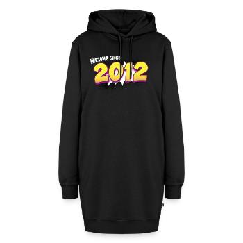 Rétro 11e anniversaire dans le Style de bande dessinée Pop Art - Sweat-shirt à capuche long Femme - noir - Devant