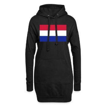 Niederlande - Hoodie-Kleid - Schwarz - Vorne